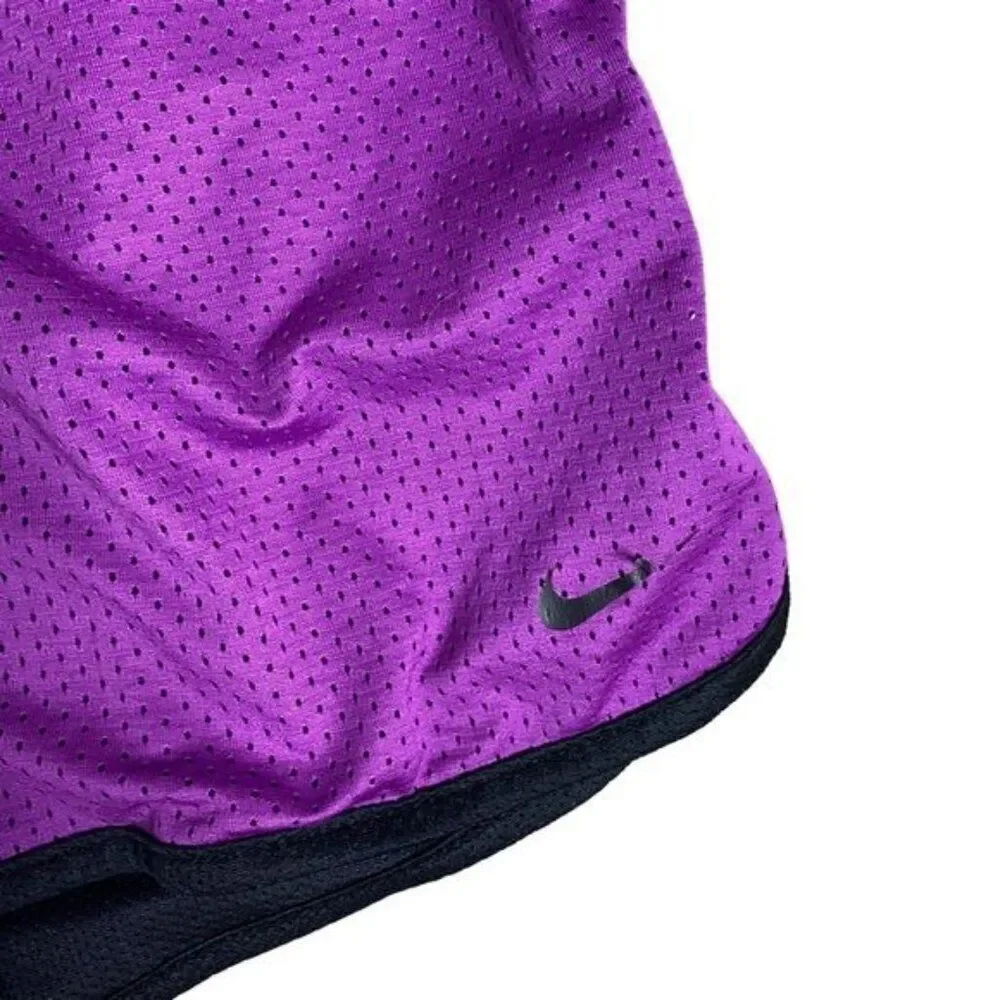 Nike Dri-Fit Athletic Shorts Size Small Purple Black